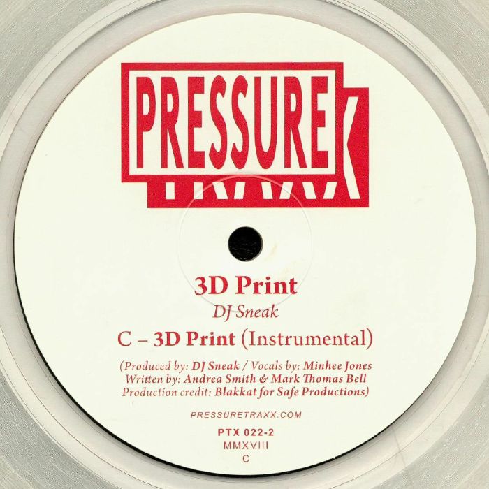 DJ Sneak – 3D Print vinyl cover