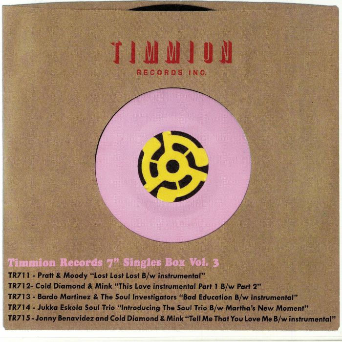 Various Artists Timmion Records 7 Single Box Vol 3