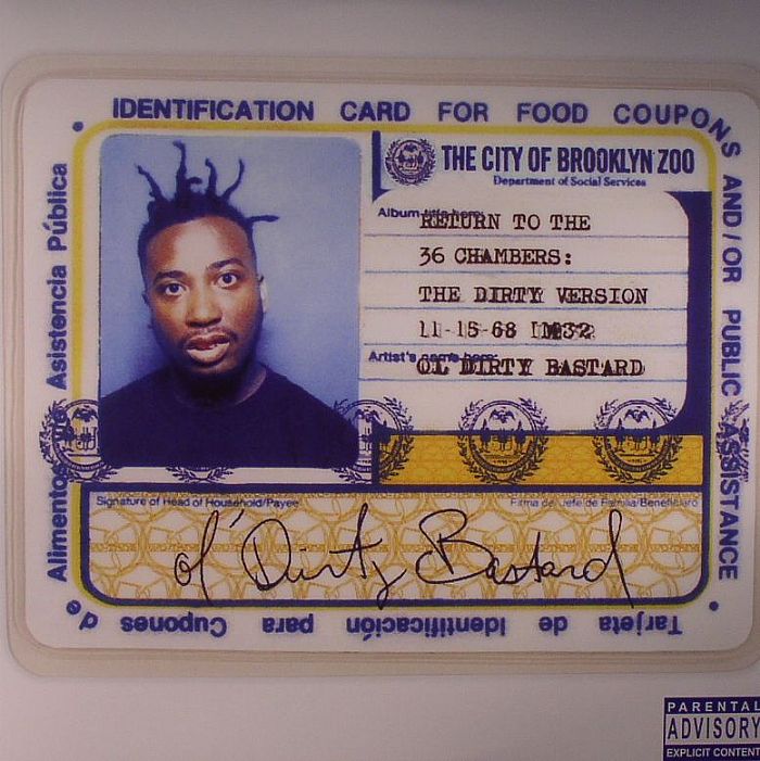 Ol Dirty Bastard Return To The 36 Chambers : The Dirty Version (Standard Version) (reissue)