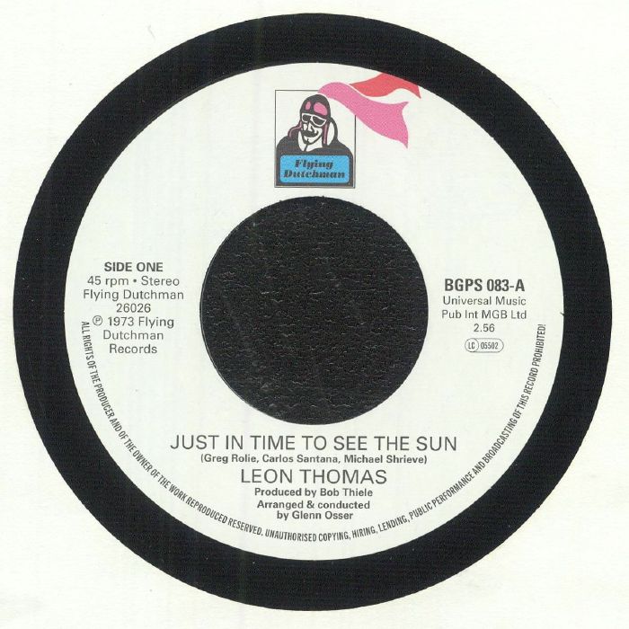 Leon Thomas – Just In Time To See The Sun vinyl cover