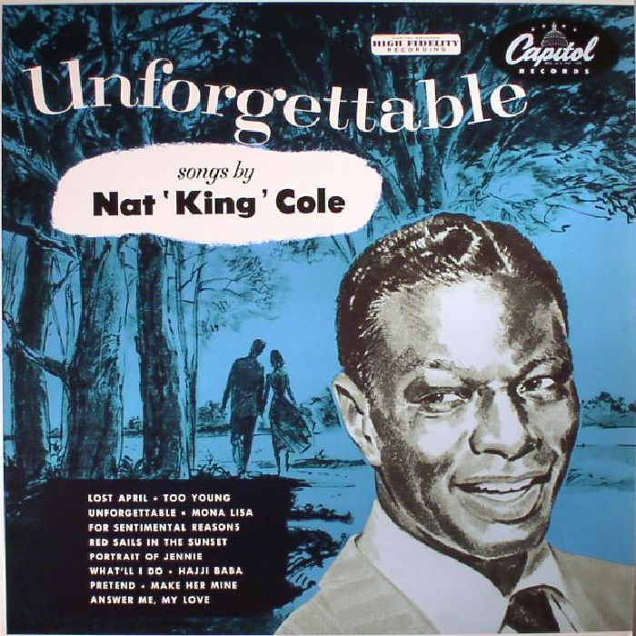 Nat King Cole – Unforgettable (reissue) vinyl cover
