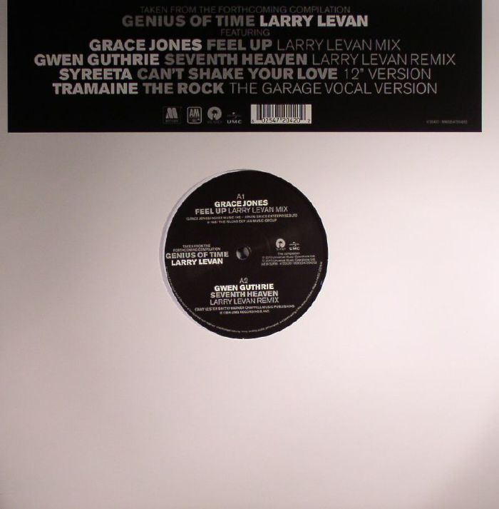 Grace Jones | Gwen Guthrie | Syreeta | Tramaine Genius Of Time: Larry Levan 12 Sampler (Record Store Day 2015)