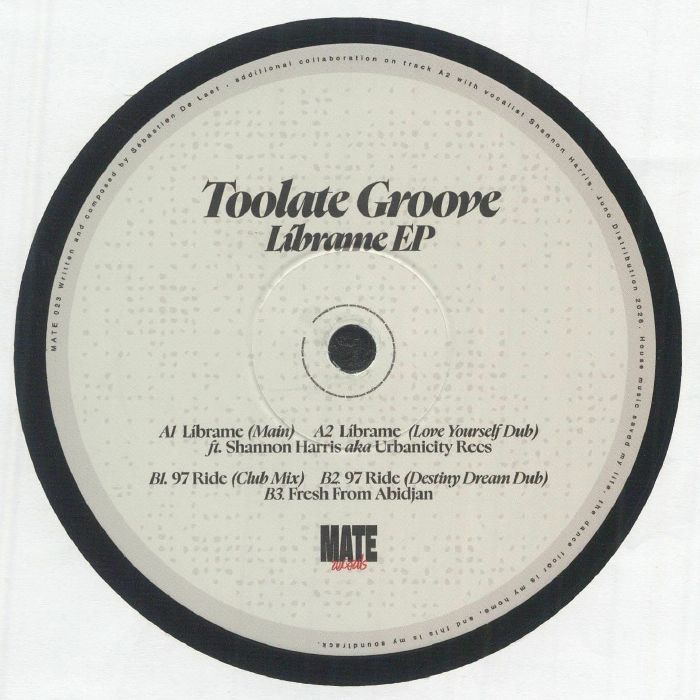 Toolate Groove – Librame EP vinyl cover