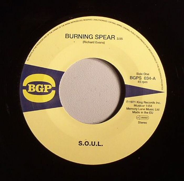Soul – Burning Spear vinyl cover