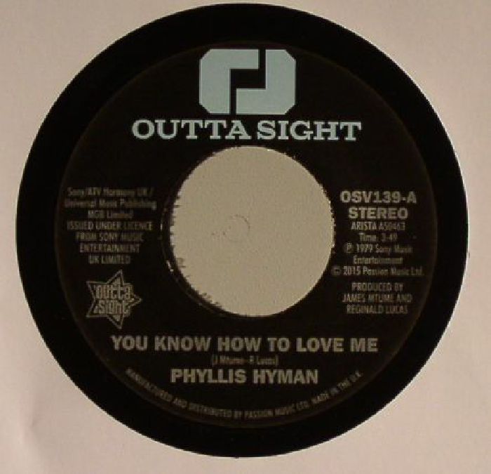 Phyllis Hyman – You Know How To Love Me vinyl cover