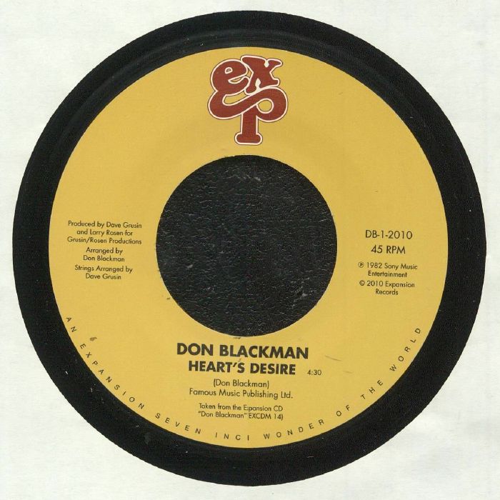 Don Blackman – Hearts Desire vinyl cover