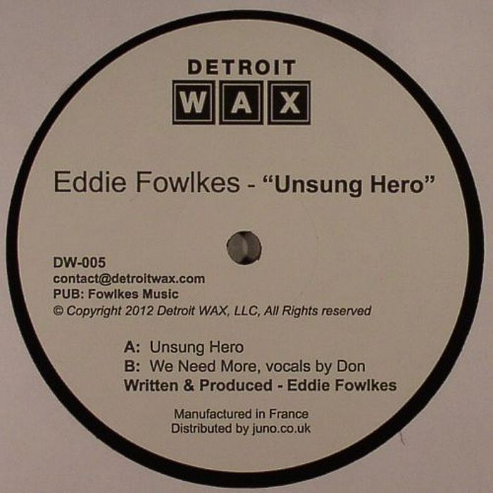Eddie Fowlkes Unsung Hero EP