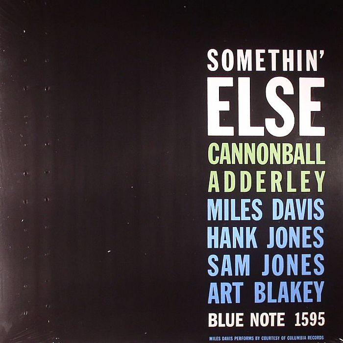Cannonball Adderley – Somethin Else (reissue) vinyl cover