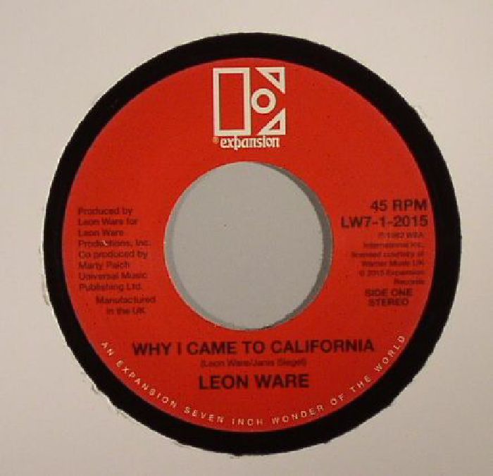 Leon Ware Why I Came To California (reissue)