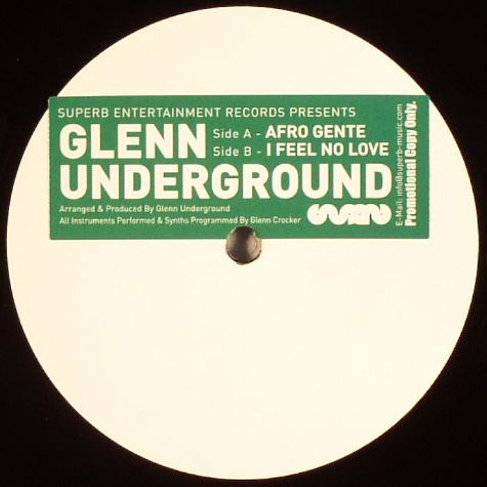 Glenn Underground – Afro Gente vinyl cover