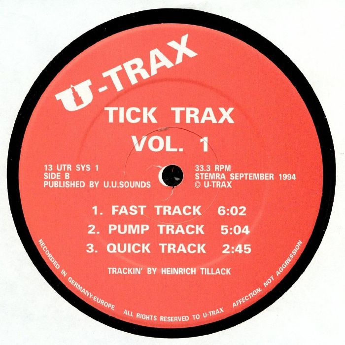 Heinrich Tillack Tick Trax Volume I