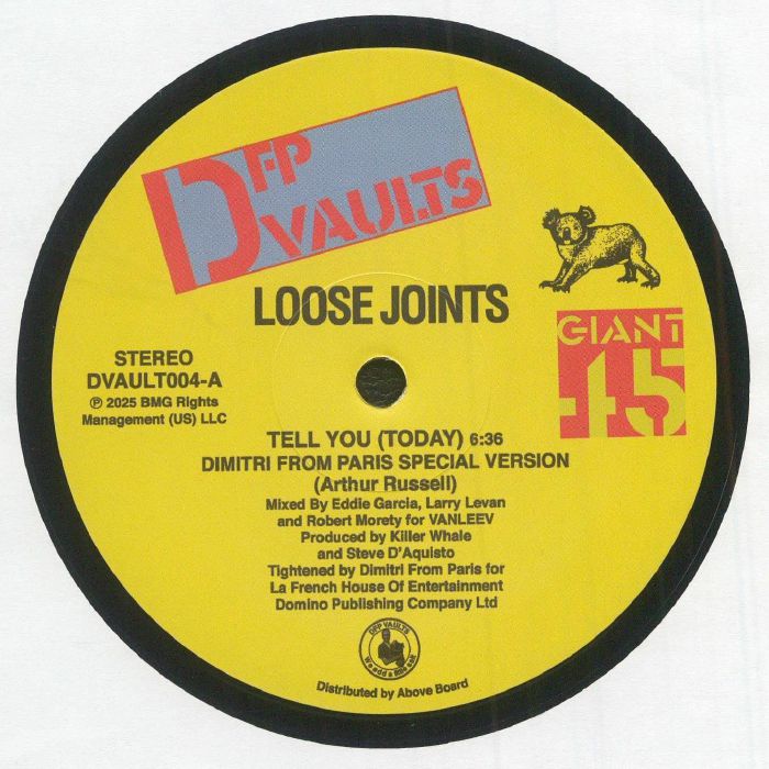 Loose Joints – Tell You (Today) (Dimitri From Paris Special Version) vinyl cover