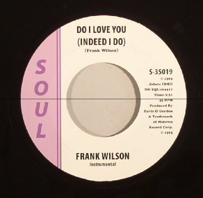 Frank Wilson Do I Love You (Indeed I Do) (reissue)