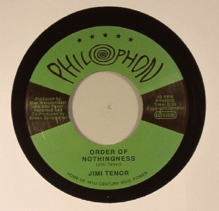 Jimi Tenor – Order Of Nothingness vinyl cover