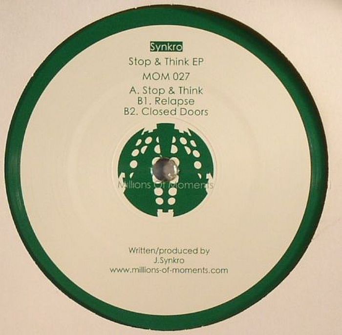 Synkro – Stop and Think EP vinyl cover