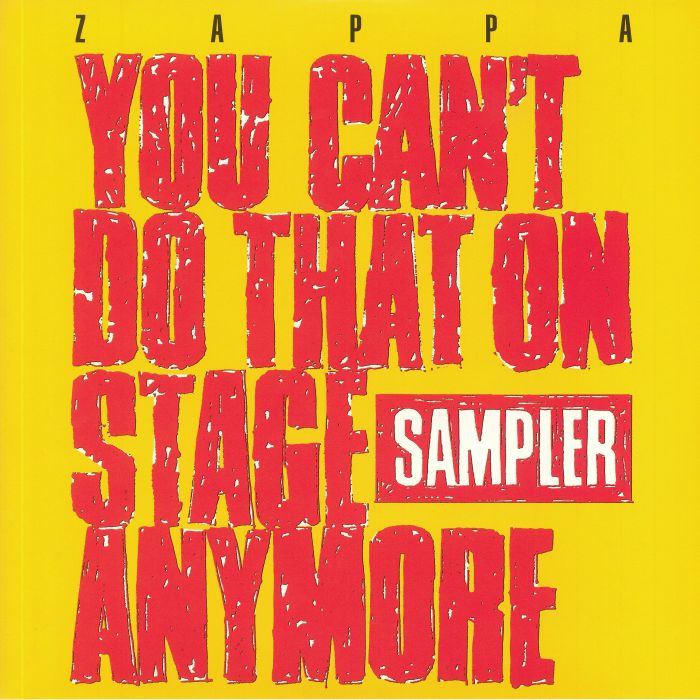 Frank Zappa You Cant Do That On Stage Anymore: Sampler (Record Store Day 2020)