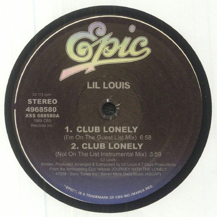 Lil Louis Club Lonely (Mixes)
