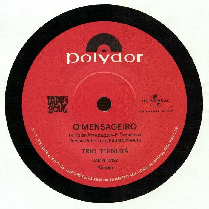 Trio Ternura – O Mensageiro vinyl cover