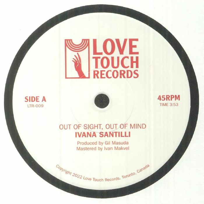 Ivana Santilli – Out Of Sight Out Of Mind vinyl cover