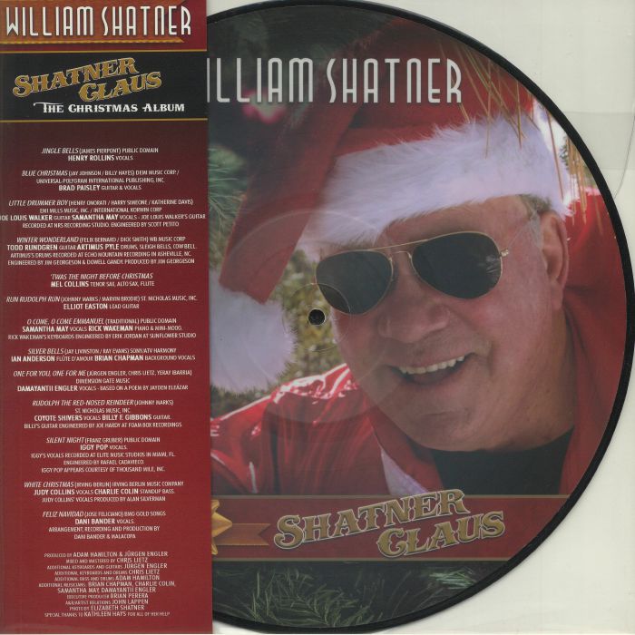William Shatner – Shatner Claus The Christmas Album vinyl cover