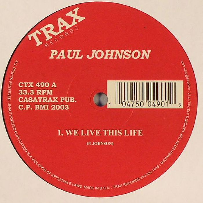 Paul Johnson We Live This Life