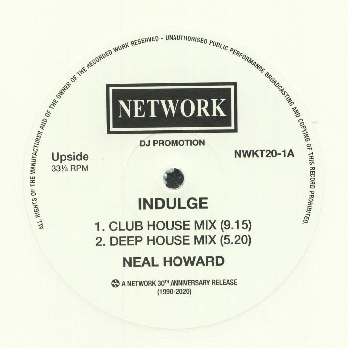 Neal Howard – Indulge vinyl cover