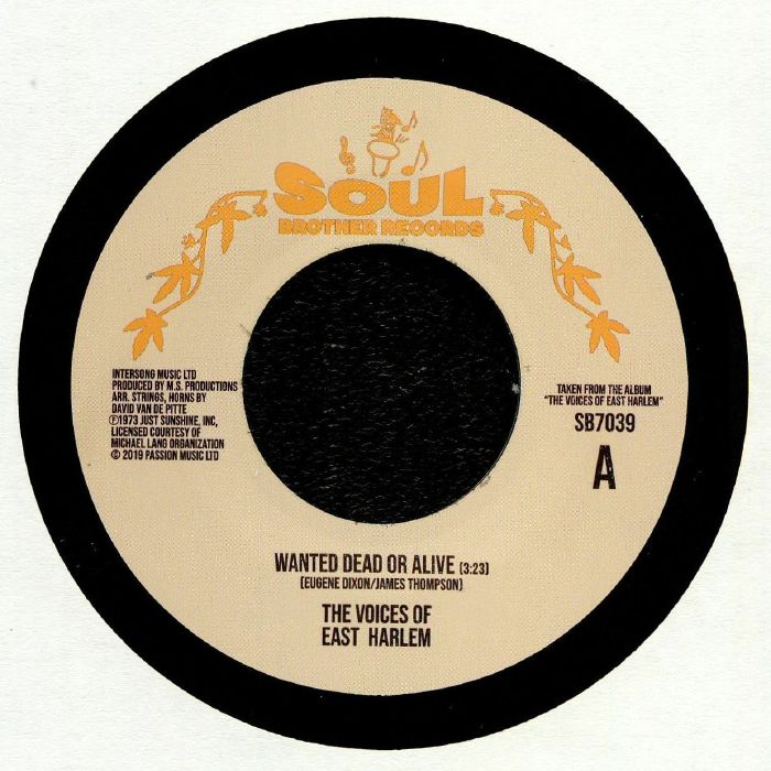 The Voices Of East Harlem – Wanted Dead Or Alive vinyl cover