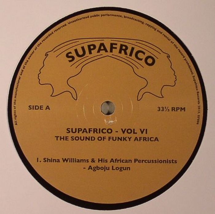 Shina & His African Percussionists Williams Vinyl