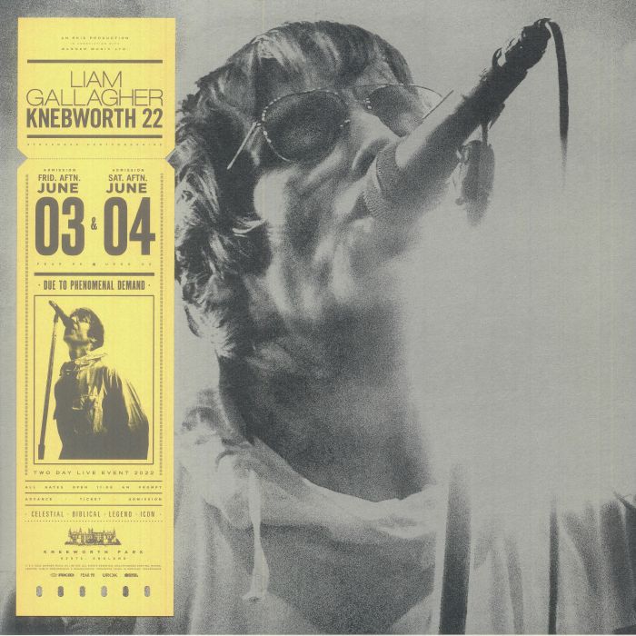 Liam Gallagher – Knebworth 22 vinyl cover