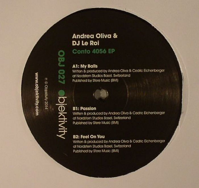 Andrea Oliva | DJ Le Roi – Conto 4056 EP vinyl cover