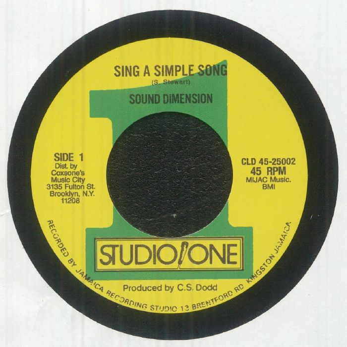 Sound Dimension | Merlene Webber – Sing A Simple Song vinyl cover