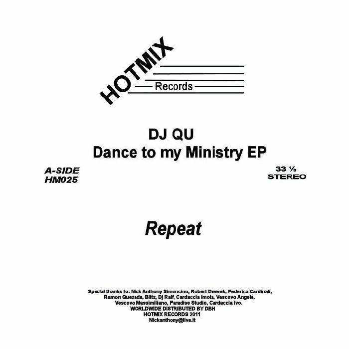 DJ Qu – Dance To My Ministry vinyl cover