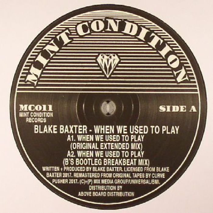Blake Baxter When We Used To Play (reissue)