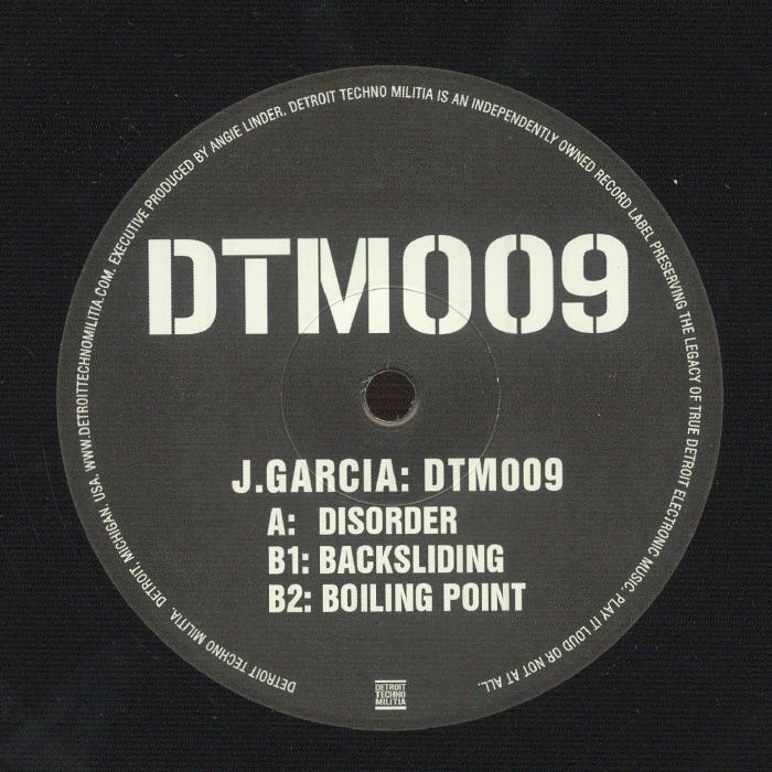 J Garcia – DTM 009 vinyl cover