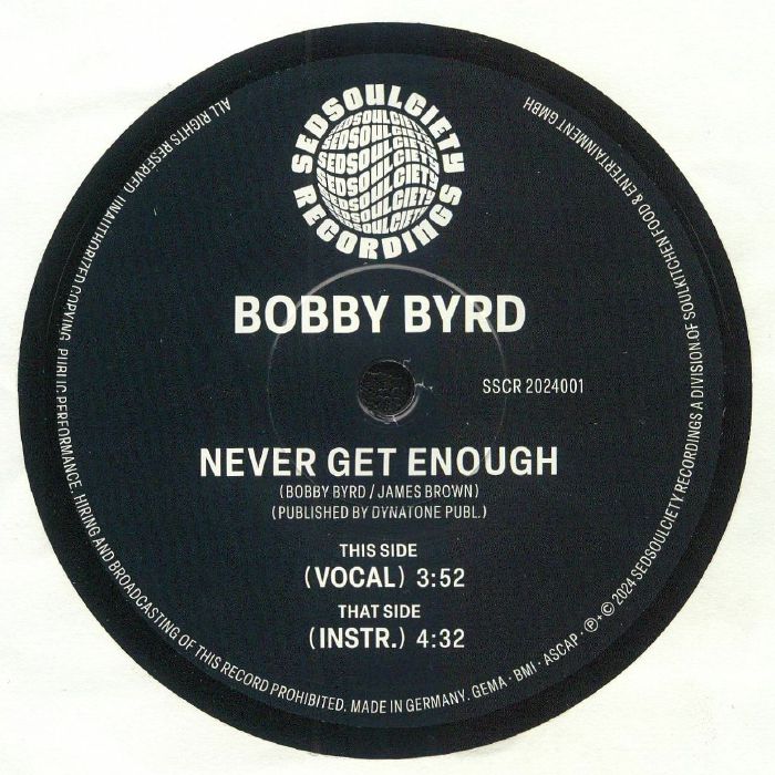 Bobby Byrd Never Get Enough