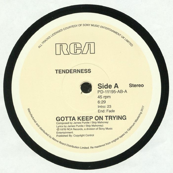 Tenderness Keep On Trying (reissue)