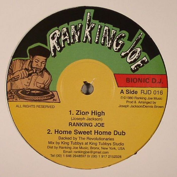 Ranking Joe | Dennis Brown – Zion High (Half Pint   One Big Ghetto AKA Letter From Zion Riddim) vinyl cover