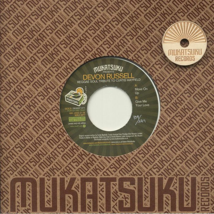 Mukatsuku | Devon Russell Reggae Soul Tribute To Curtis Mayfield: Special 45 Adapter Edition (Juno Exclusive)