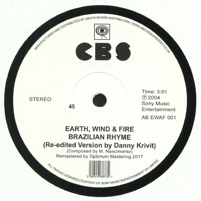 Earth Wind and Fire – Brazilian Rhyme vinyl cover