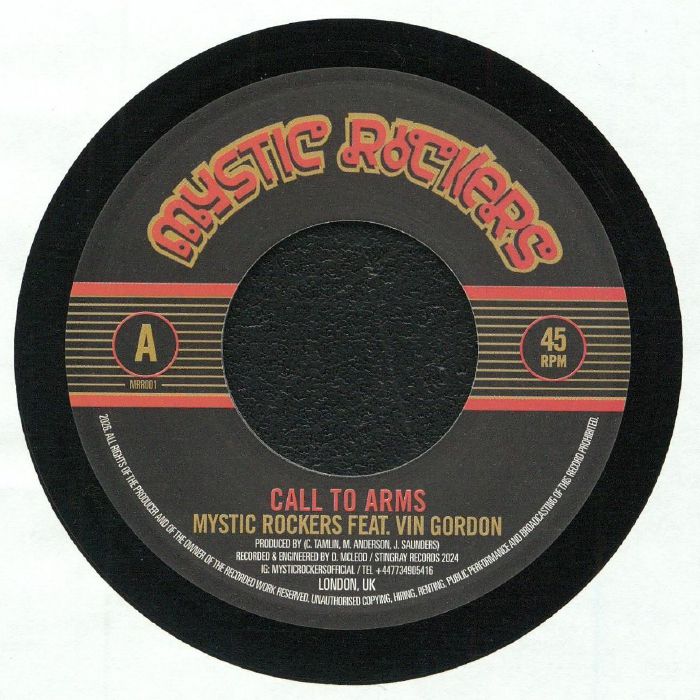 Mystic Rockers | Vin Gordon – Call To Arms vinyl cover