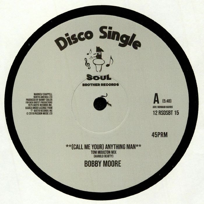 Bobby Moore | Sweet Music (Call Me Your) Anything Man (Record Store Day 2020)