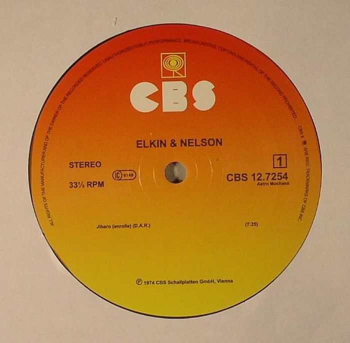 Elkin and Nelson – Jibaro (reissue) vinyl cover