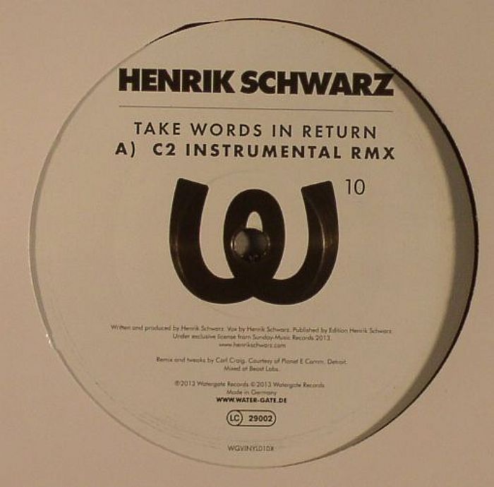 Henrik Schwarz Take Words In Return (C2 instrumental remix)