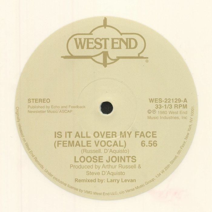 Loose Joints – Is It All Over My Face vinyl cover