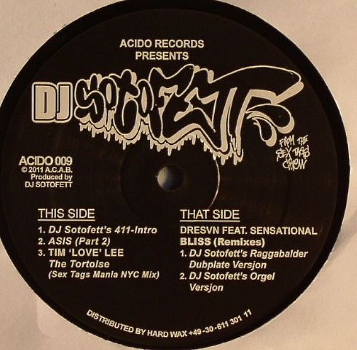 Dj Sotofett – DJ Sotofett EP vinyl cover