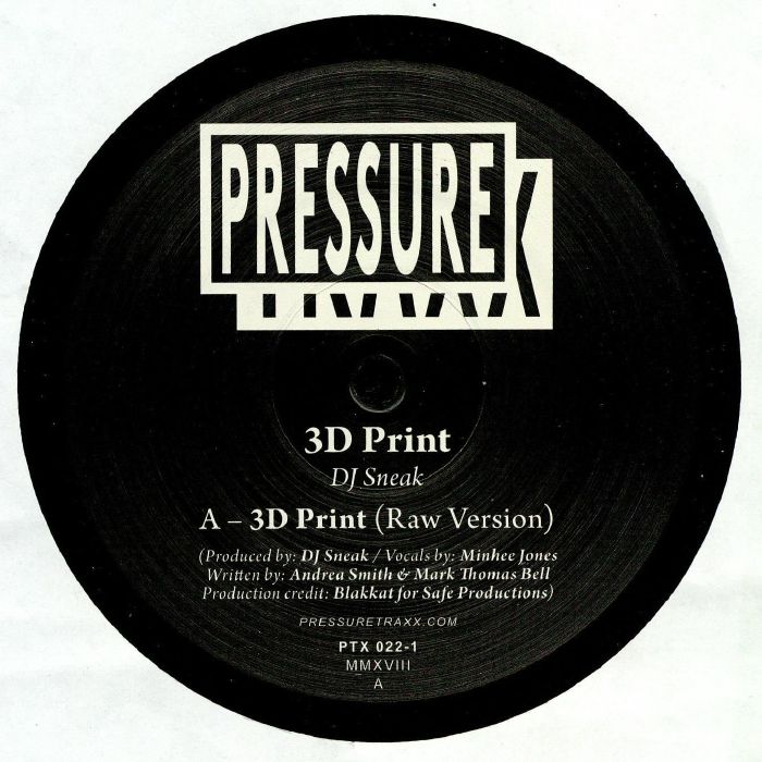 DJ Sneak – 3D Print vinyl cover