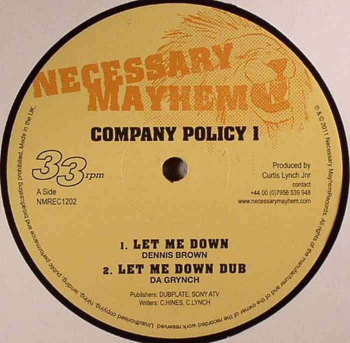 Dennis Brown Company Policy 1