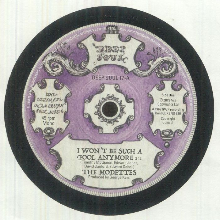The Modettes | The Shaladons – I Won't Be Such A Fool Anymore vinyl cover
