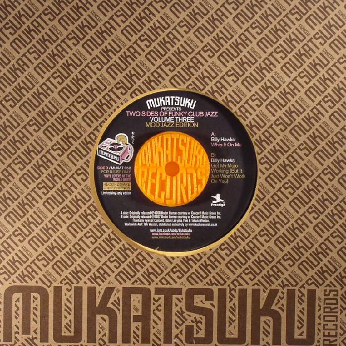 Mukatsuku | Billy Hawks Two Sides Of Funky Club Jazz Vol Three: Mod Jazz Edition: Limited Orange 3 D Adapter Version (Juno exclusive)
