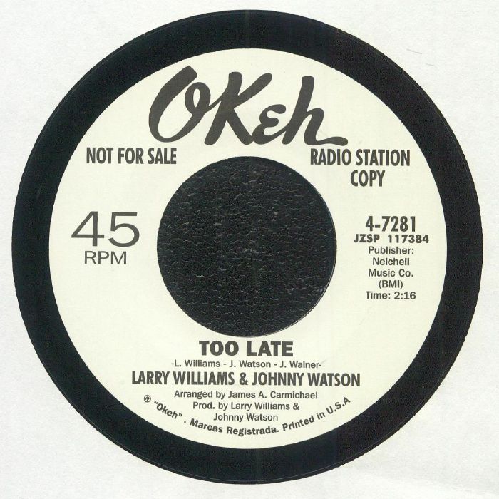 Larry Williams | Johnny Watson Too Late